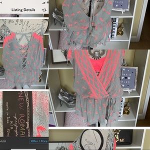 Free people boho top and bandeau